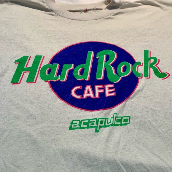 💙 Vintage Hard Rock Cafe Acapulco T-Shirt – Size Large - Picture 5 of 6